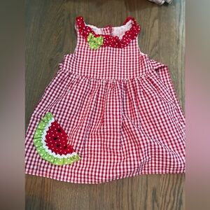 Emily‎ Rose seersucker watermelon sundress 18 month